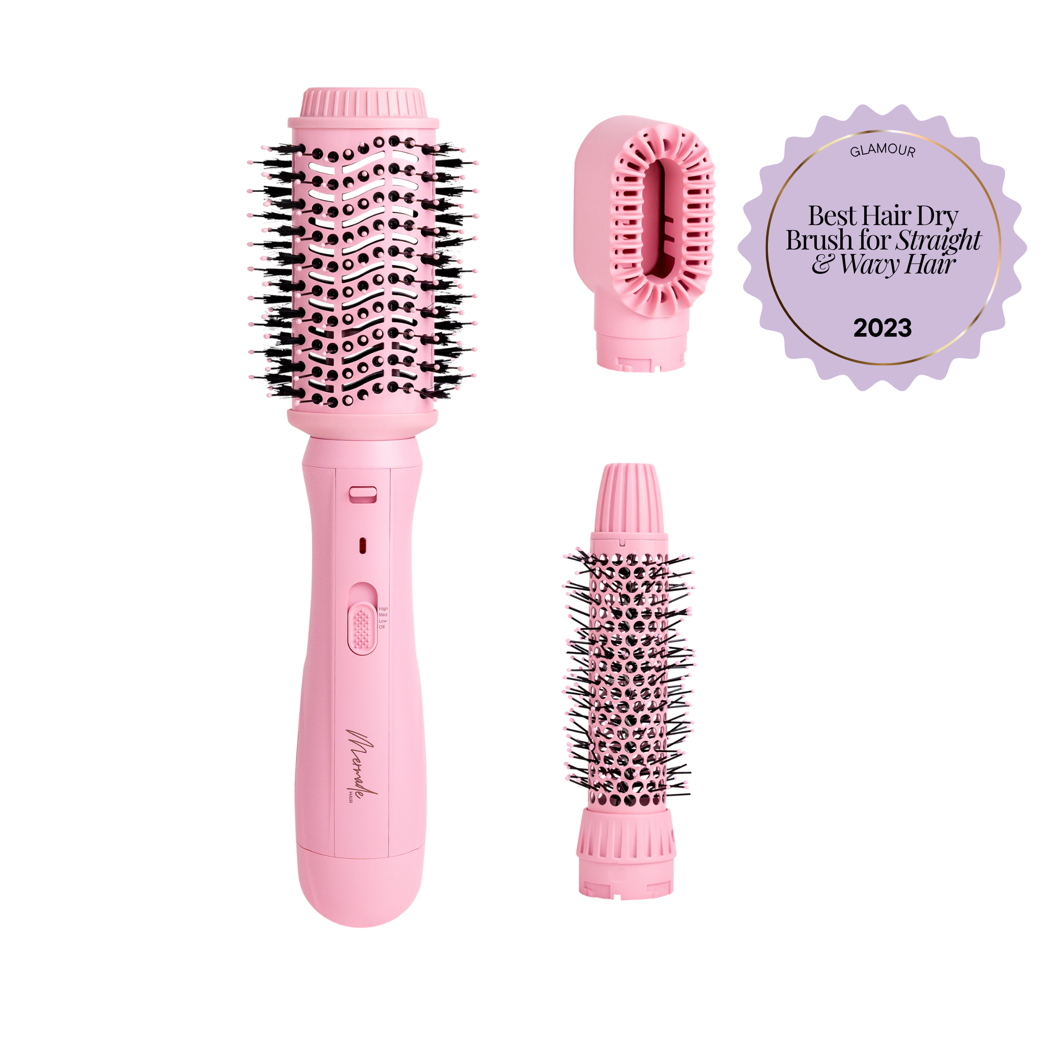 Brosse à brushing interchangeable