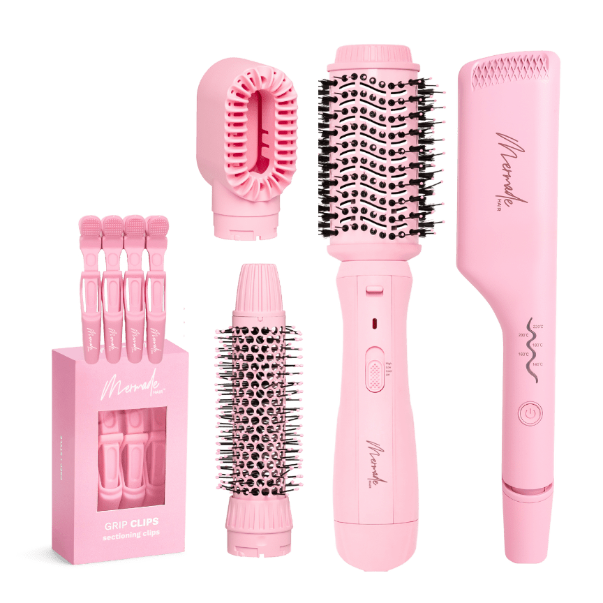 Brosse à brushing - Rose caractéristique