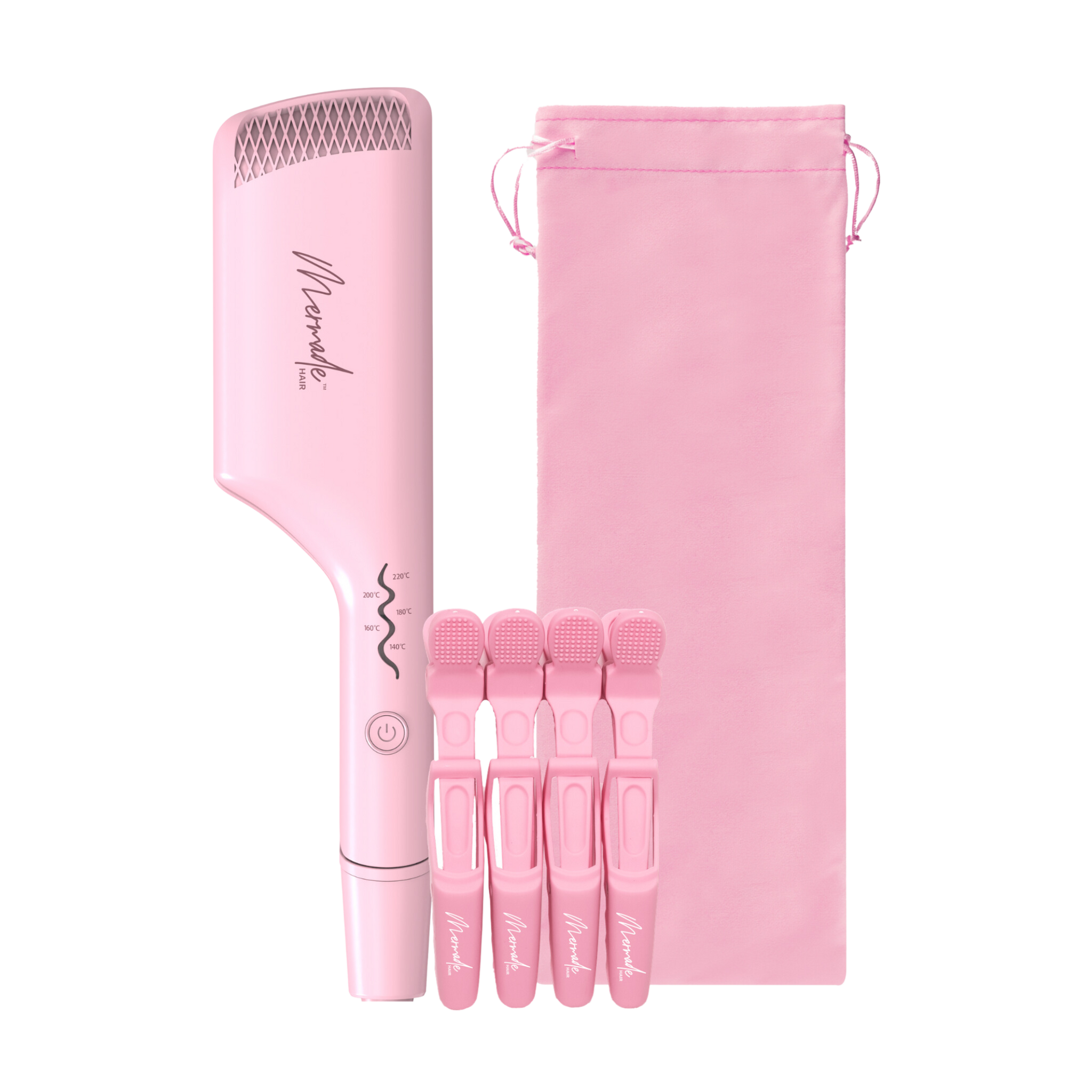 Mermade Hair サーマルブラシ（ピンク） Blow Dry Brush for Perfect Blow Wave - Mermade Hair™ USA