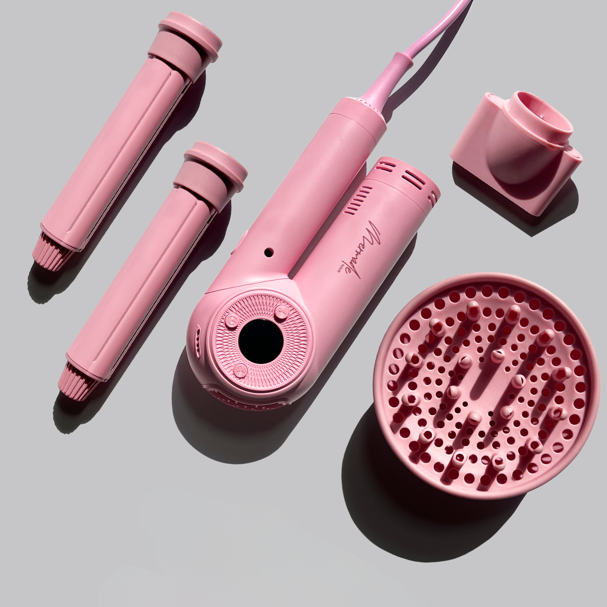 Brosse à brushing - Rose caractéristique