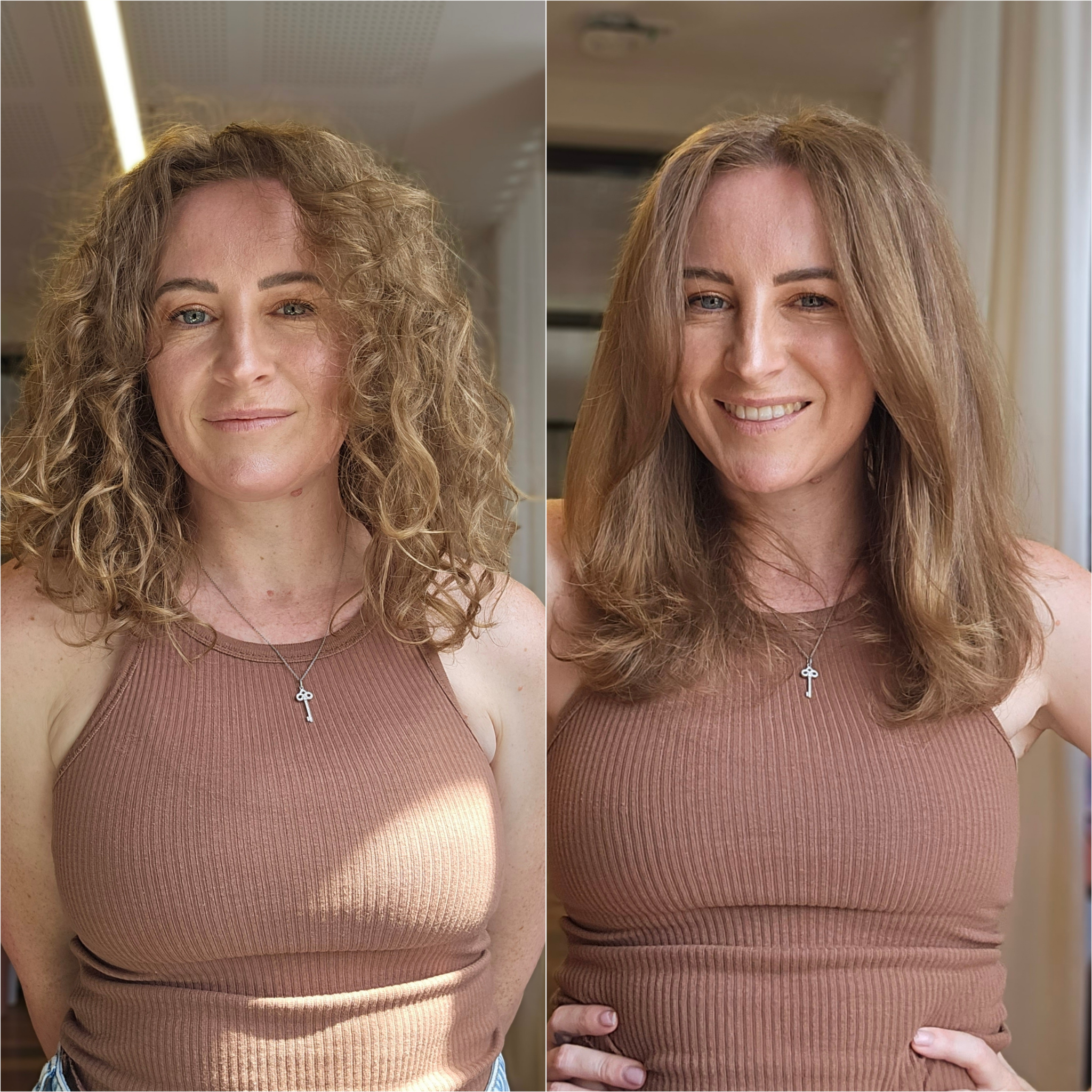 Before and after of the Hair Dryer by Mermade 