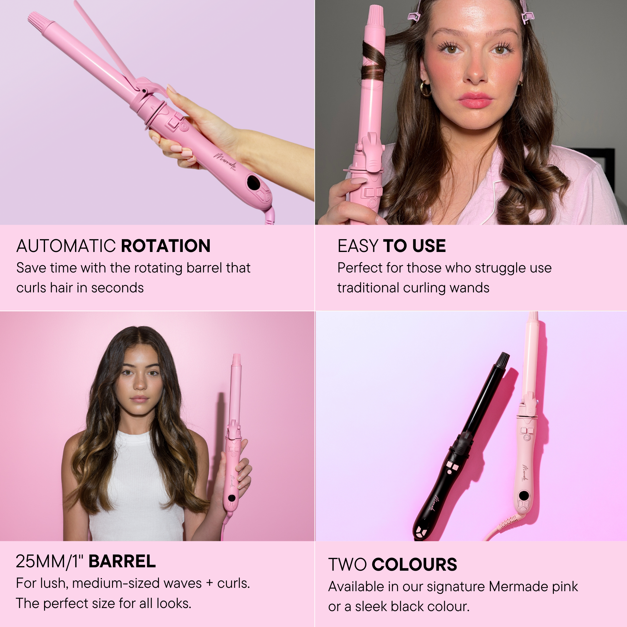 Features and benefits of the Spin - Pink by Mermade