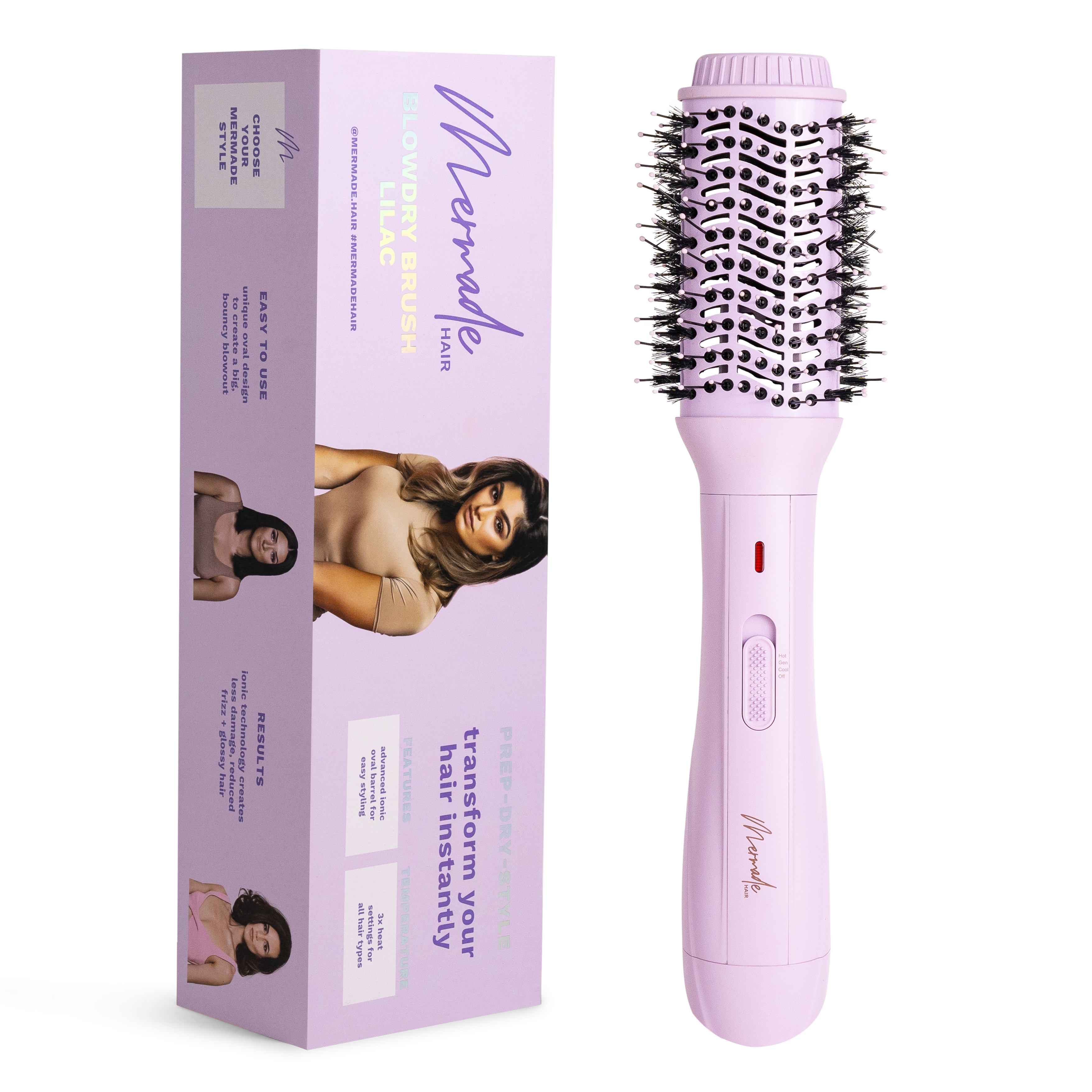 Brosse à brushing - Lilas Baby 