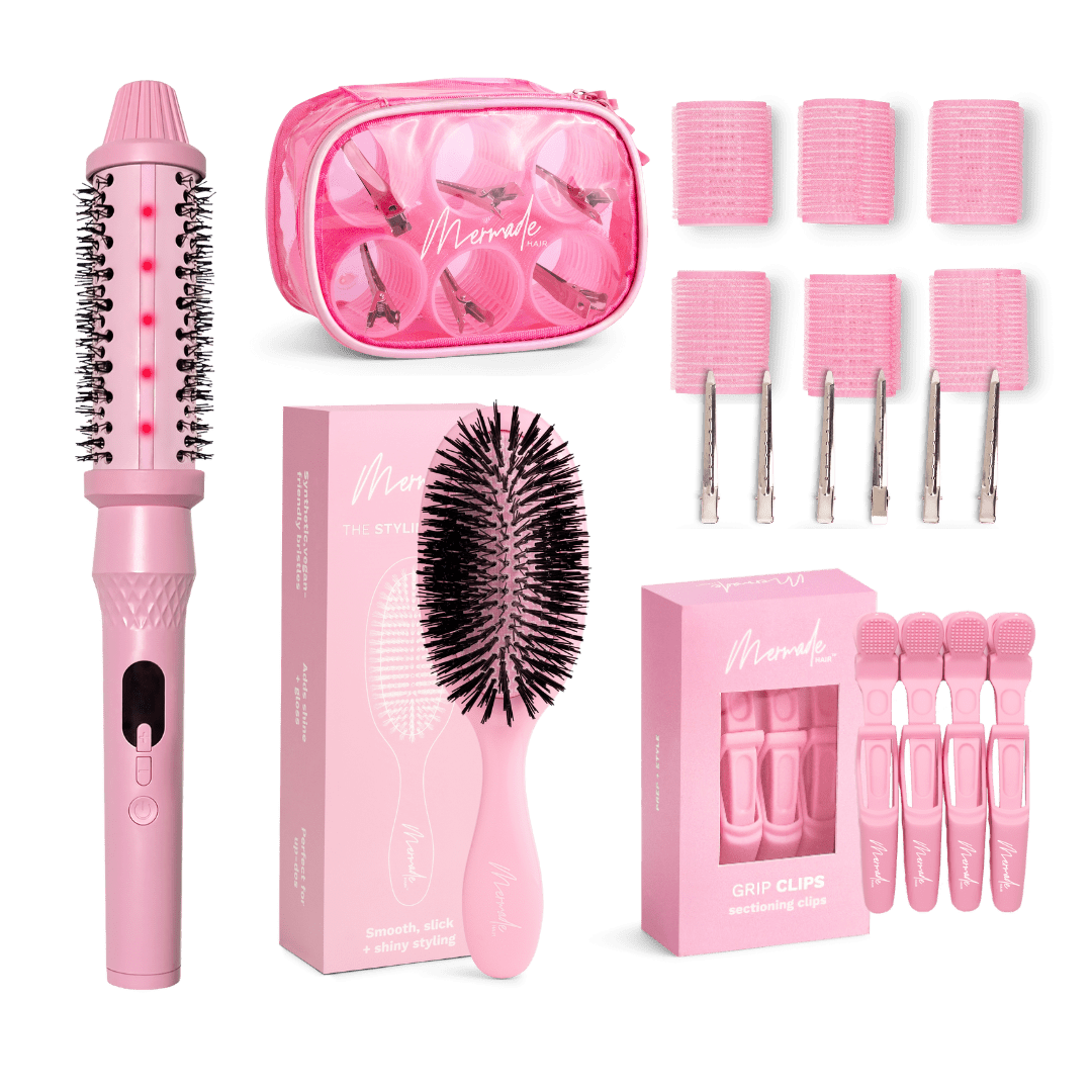 Brosse à brushing - Rose caractéristique
