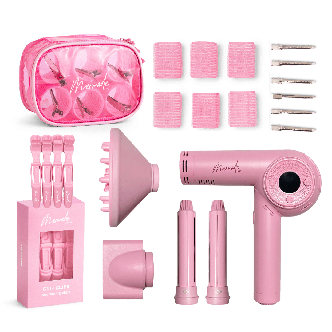 Brosse à brushing - Rose caractéristique