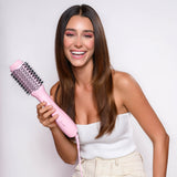 Blow Dry Brush - Signature Pink with a model